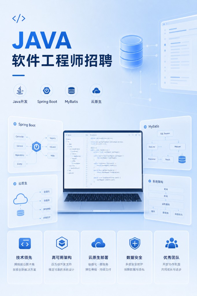 釜舟科技 JAVA软件工程师招聘